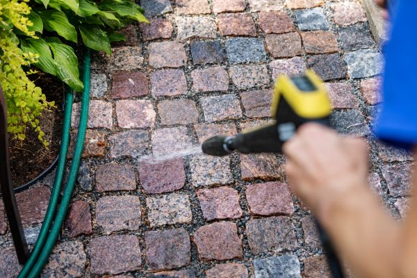 Paver Sidewalk Cleaning in Lake Charles